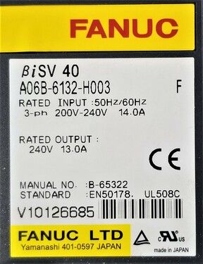 FANUC A06B-6132-H003 | In Stock Ships Overnight FANUC A06B-6132-H003 | In Stock Ships Overnight